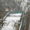 Теннисные корты занесло снегом — newsvl.ru