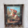 К иконе Георгия Победоносца, вмонтированной в одну из бетонных стен батареи горожане кладут монетки — newsvl.ru