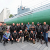 Участники мотопробега на фоне подлодки С-56 — newsvl.ru