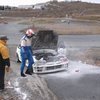 Автомобиль Дмитрия Крипуна загорелся во время заезда — newsvl.ru