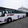 Экскурсионные автобусы ждут туристов - пассажиров лайнера — newsvl.ru