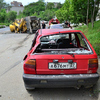 Бетономешалка врезалась в припаркованные автомобили — newsvl.ru