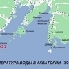 Карта температуры воды на 30 августа  — newsvl.ru
