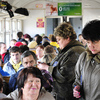 Пассажиры сначала не реагировали на появление в вагоне юноши в образе зайца — newsvl.ru