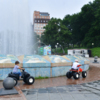 Около большого фонтана без особых проблем торгуют незаконные предприниматели — newsvl.ru