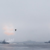 Ракетные катера Р-14 и Р-24 дали в небо салют в виде букв V — newsvl.ru