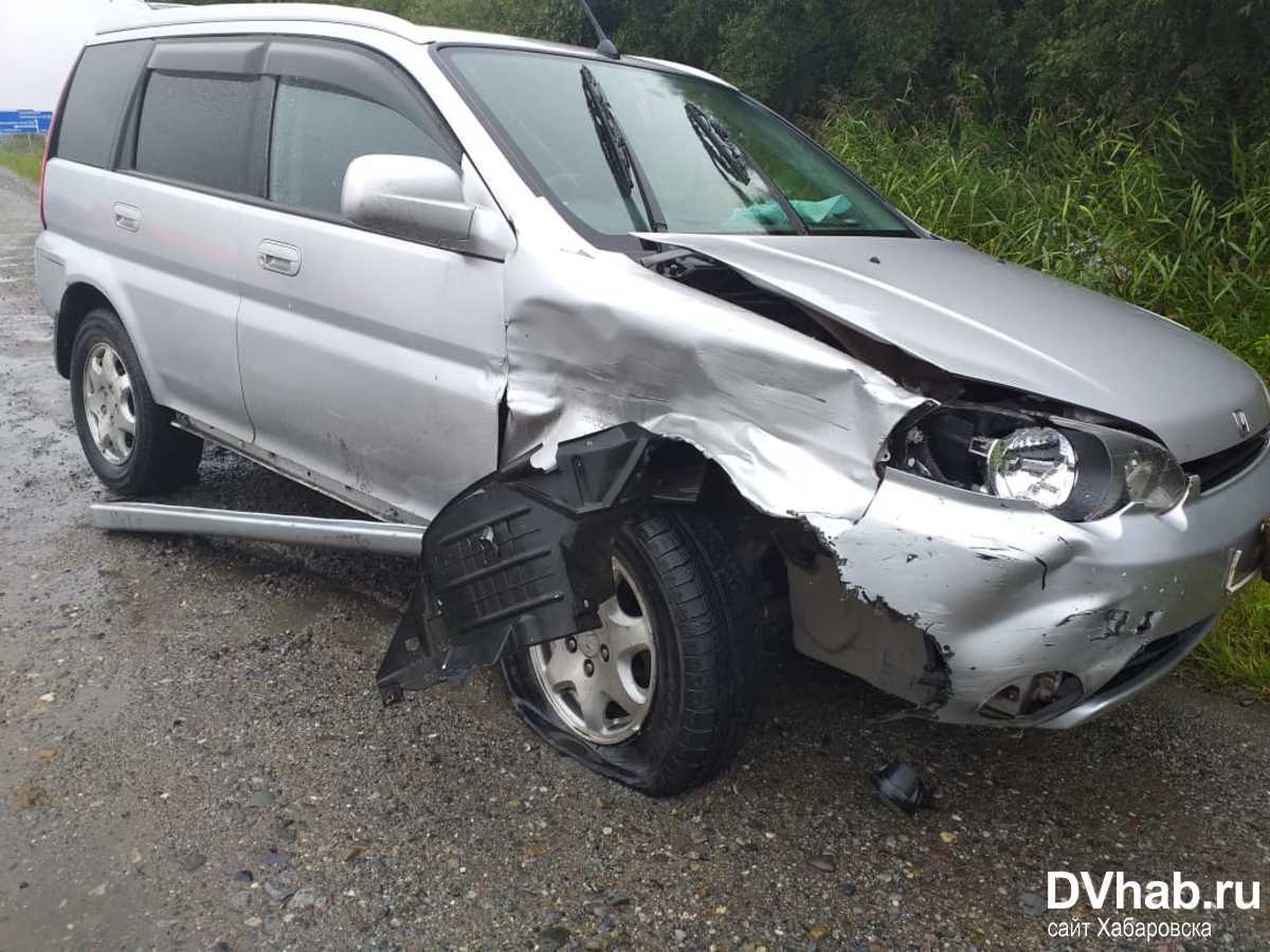 Виновник аварии пострадал в ДТП на Комсомольском шоссе (ФОТО; ВИДЕО) —  Новости Хабаровска