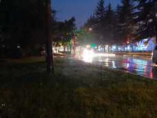 Из-за циклона в Комсомольске затоплены дороги и нет света