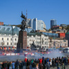На площади Борцов за власть Советов дрифт-соревнования проходят не впервые — newsvl.ru