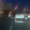 Авария с грузовиками и Toyota Surf в районе развязки на Спутнике блокировала трассу из города