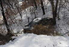 На трассе «Чита-Хабаровск» машина вылетела в кювет