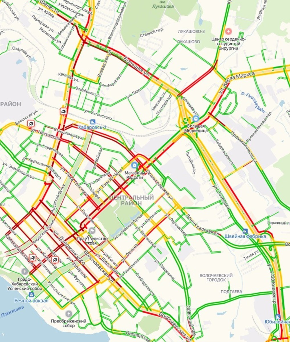 Карта пробок иркутск онлайн в реальном времени