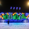 Елочки светятся недалеко от сцены, где пройдет новогодний концерт — newsvl.ru