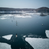 Подходящего размера ледовый «плот» нашелся примерно в полукилометре от Токаревского маяка — newsvl.ru