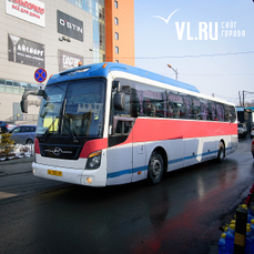 Маршрут автобуса (Владивосток - Спасск-Дальний) на карте Владивостока