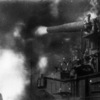 Выстрел 14-дюймовой (356 мм) пушки – из архива Музея ТОФ — newsvl.ru