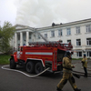 В горбольнице Партизанска произошёл пожар – эвакуированы 74 человека (ФОТО; ВИДЕО)