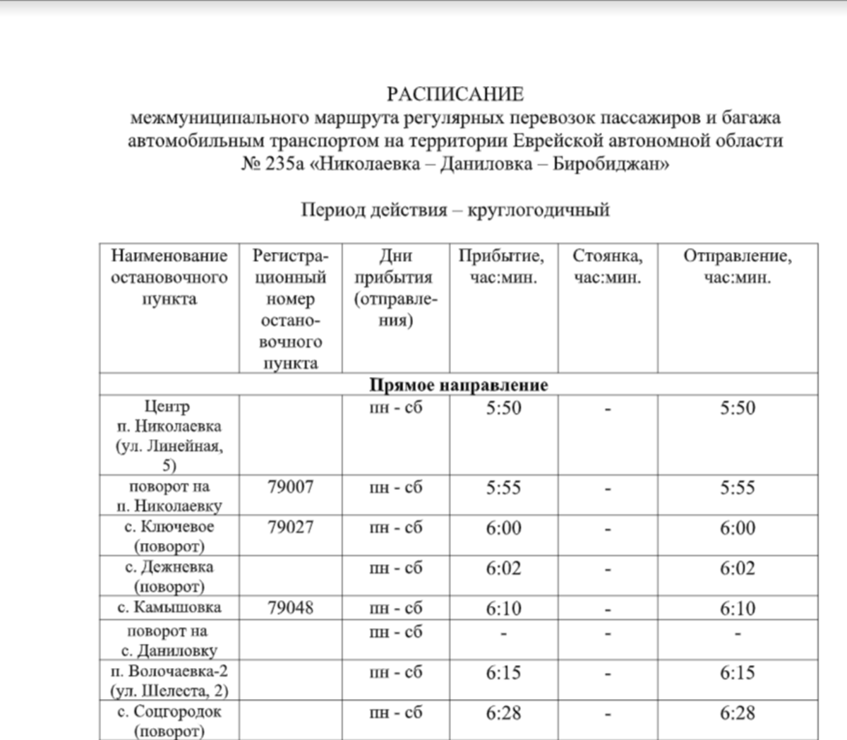 Номер автовокзала биробиджан. Расписание автобусов 105 105 а город Биробиджан.