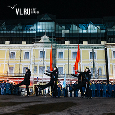 Ночью в центре Владивостока ограничат движение для репетиции парада Победы 