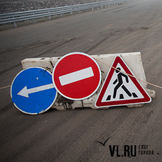 Сегодня ночью начнут ремонт дороги на проспекте 100-летия Владивостока — в районе «Иллюзиона»