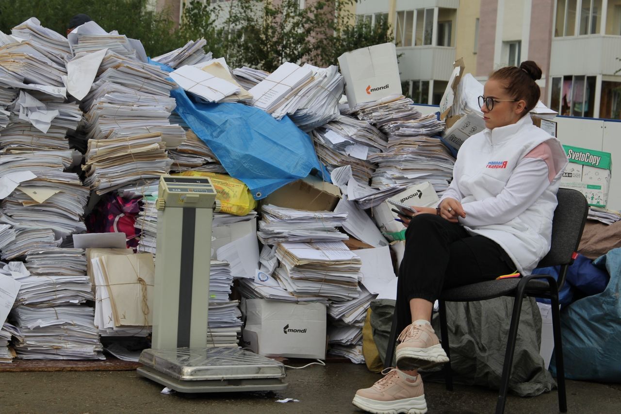 Экологическая акция по сбору макулатуры и батареек прошла в Биробиджане