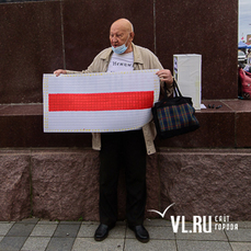 Пародию на голосование с «блебутенями» от ЦИРКа разыграли активисты на центральной площади Владивостока 