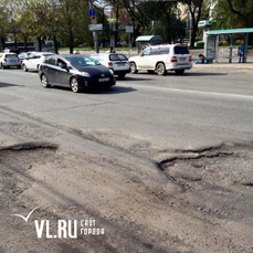 Во вторник начнётся ремонт дороги на улице Русской во Владивостоке