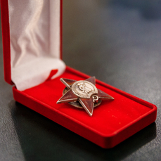 Найденный на Донбассе орден Красной Звезды вручили родственникам участника Великой Отечественной войны из Владивостока
