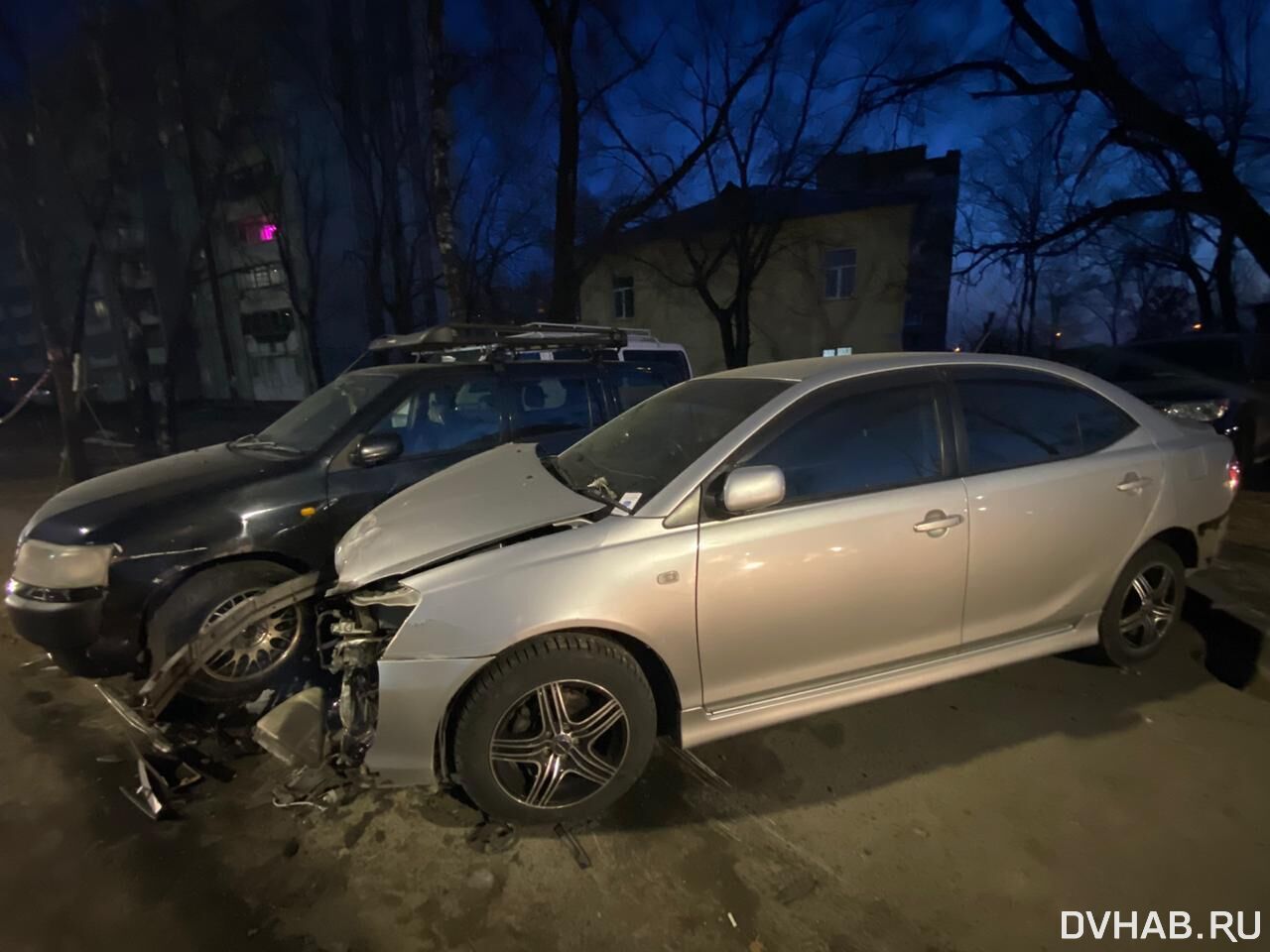 За две разбитых машины согласился заплатить невнимательный водитель (ФОТО)  — Новости Хабаровска