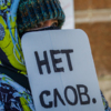 Небольшой плакат с коротким текстом «Нет слов» завершил акцию — newsvl.ru