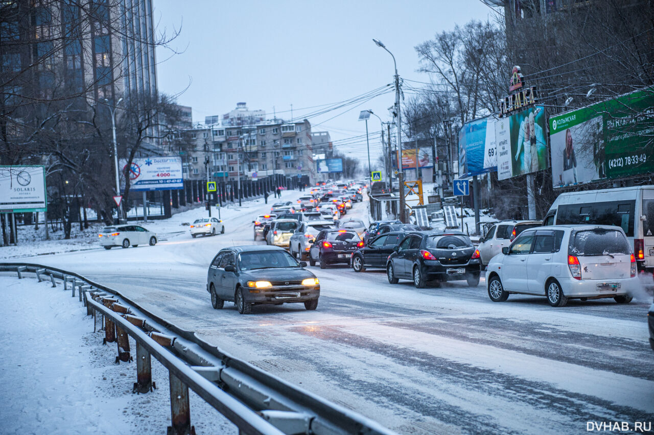 Как Хабаровск пережил снежный час пик - на снимках DVHAB.ru — Новости  Хабаровска