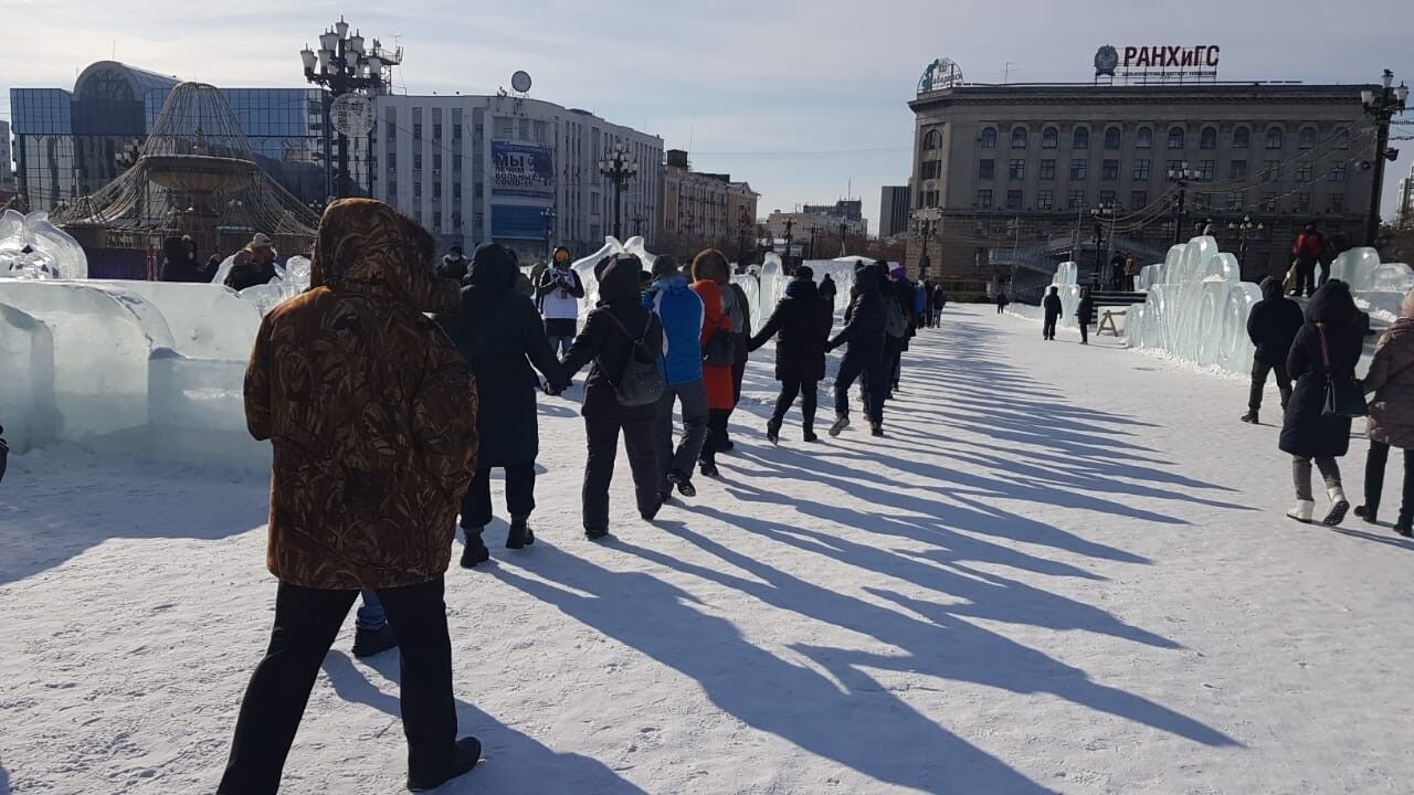 Обновление 12 декабря. Хабаровск митинг январь 2021. Хабаровск сегодня митинги протесты 2021. Хабаровск митинг 31 января. Хороводы на митингах.