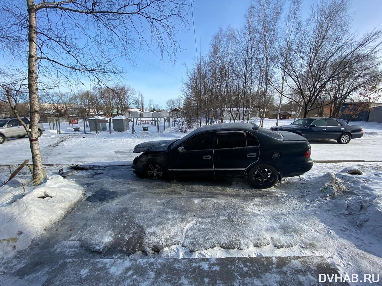 Горечь потери: привезенная из Приморья иномарка сгорела в Березовке (ФОТО)  — Новости Хабаровска