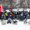 Упряжка с собаками в забеге не участвовала, но в случае чего могла помочь эвакуировать спортсмена — newsvl.ru