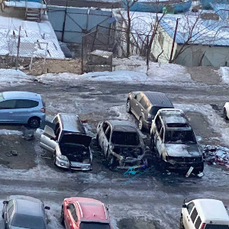 Спаливших BMW X6, Land Cruiser и Subaru Forester жителей Владивостока задержали и отправили в СИЗО