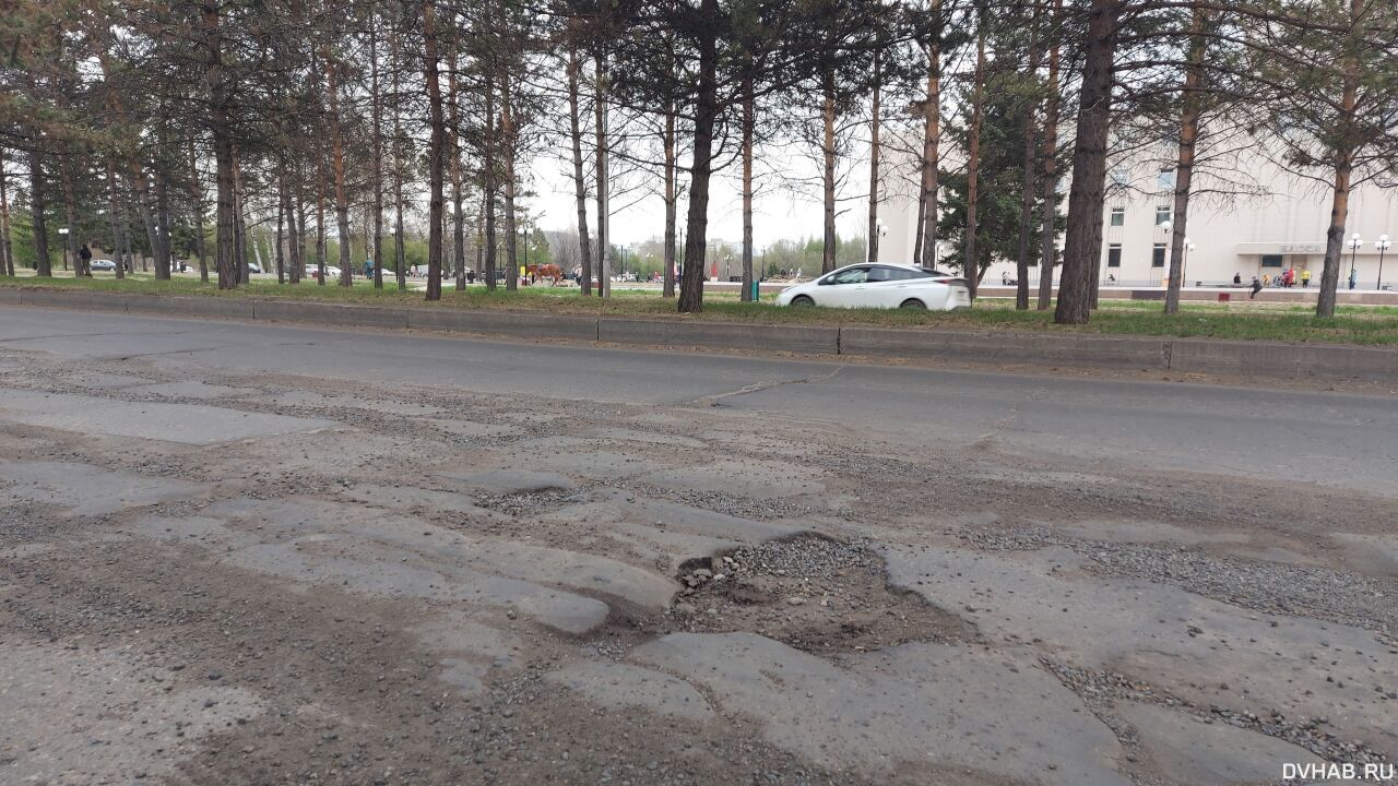 Убитую Аллею Труда отремонтируют благодаря экономии на аукционах (ФОТО;  ВИДЕО) — Новости Хабаровска