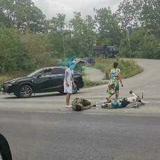 В районе «Фетисов-Арены» Lexus сбил мотовелосипедиста 
