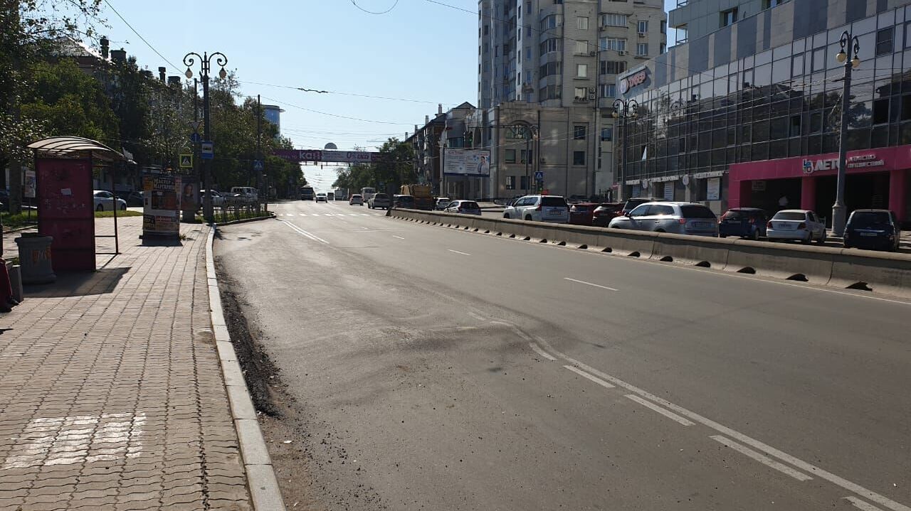 "Загулявшую" дорогу в центре Хабаровска пообещала отремонтировать мэрия