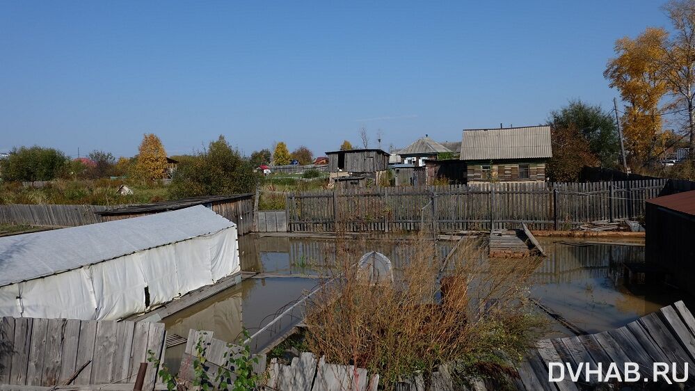 Село Селихино освободилось от воды в Комсомольском районе