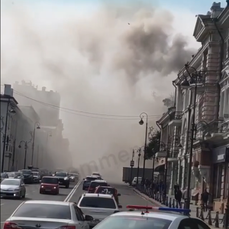 Во Владивостоке в историческом здании на Алеутской произошёл пожар 