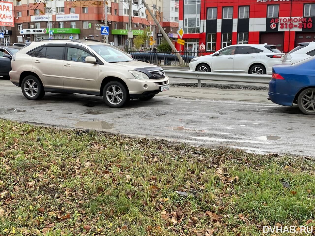 Километровые пробки парализовали Павла Морозова из-за дождя (ФОТО) —  Новости Хабаровска