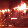 Ночью в Уссурийске сгорел склад площадью 1400 квадратных метров (ВИДЕО)