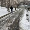 Тротуары на Постышева покрыты льдом — newsvl.ru