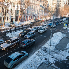 9-балльные пробки парализуют движение во Владивостоке четвёртый день подряд 