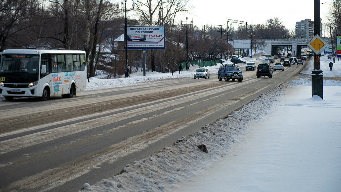 Пока Кравчук в Москве, хабаровчане упрекают мэра за неубранный снег (ФОТО)
