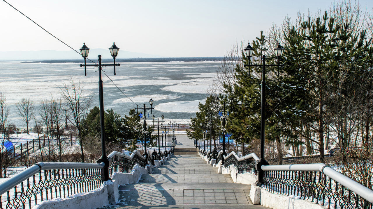 Реке амур у хабаровска