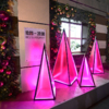 Светящиеся розовые пирамидки по форме тоже напоминают ёлочки — newsvl.ru