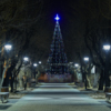 Большую ёлку администрация города поставила в начале улицы Ленинской, представляющей собой небольшую аллею — newsvl.ru