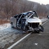 В аварии под Кавалерово погибли водитель и пассажир перевернувшегося микроавтобуса (ФОТО)