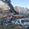 Пожар произошёл в одном из административных зданий за крытым рынком в районе Народного проспекта, 9 — newsvl.ru